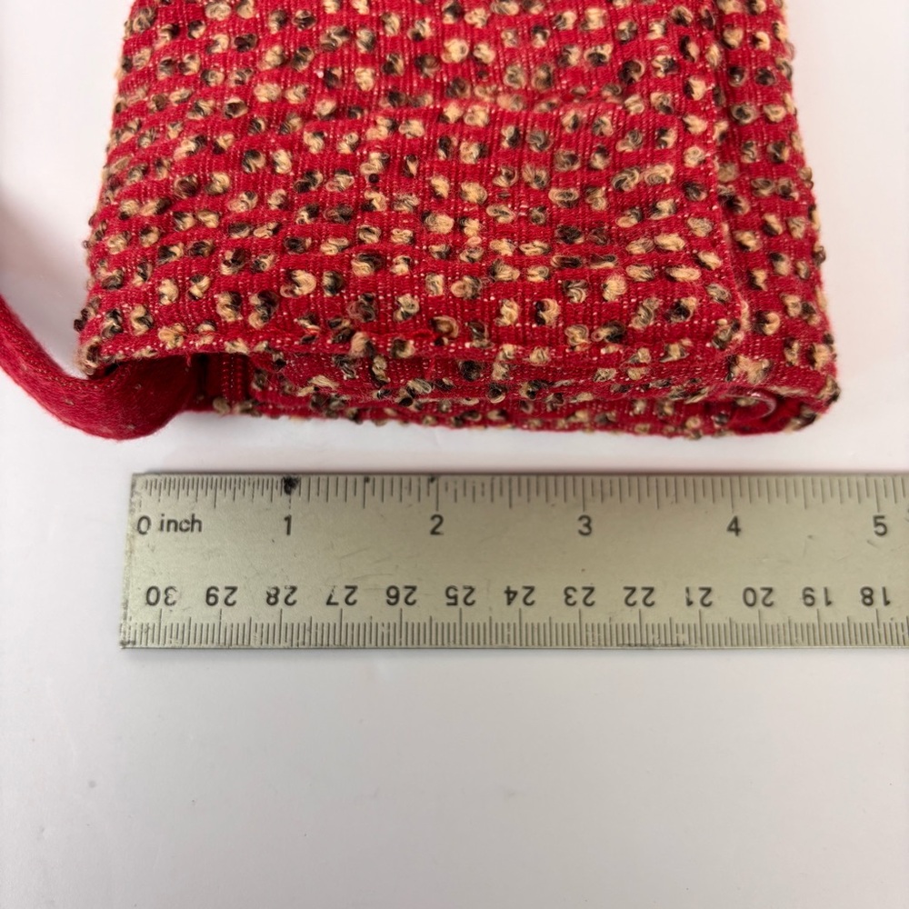 Isabella's Journey Crossbody Bag Textured Cobblestone Wallet with Strap Red - Picture 16 of 16